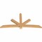 Ekena Millwork Alberta Smooth Timber Gable Bracket, Western Red Cedar, 96"W x 48"H x 3 1/2"D x 5 1/2"F, 12/12 Pitch GBW096X48X0406ALB00SWR - alternate 2